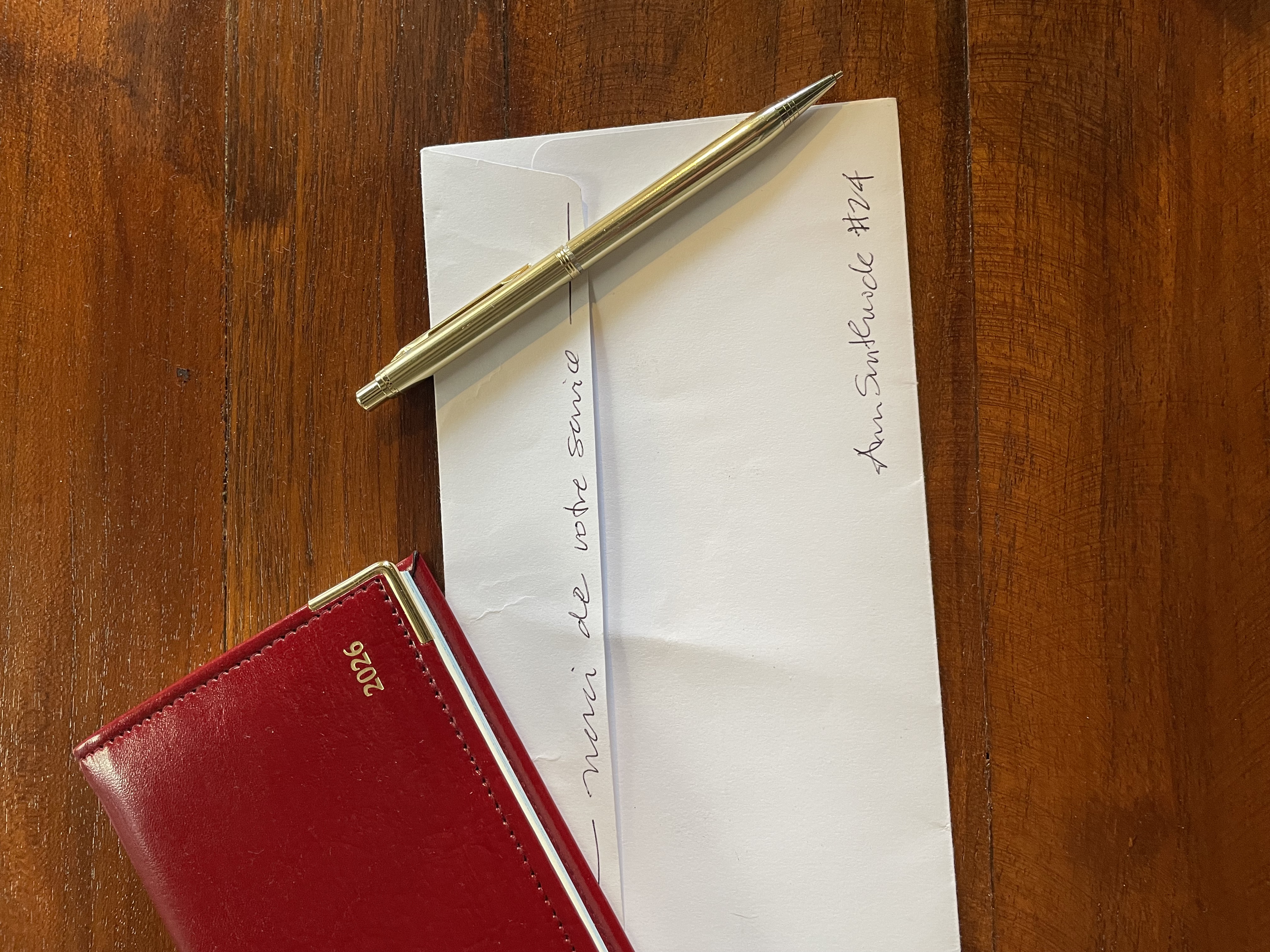 Merci de votre service — client note, 2024
